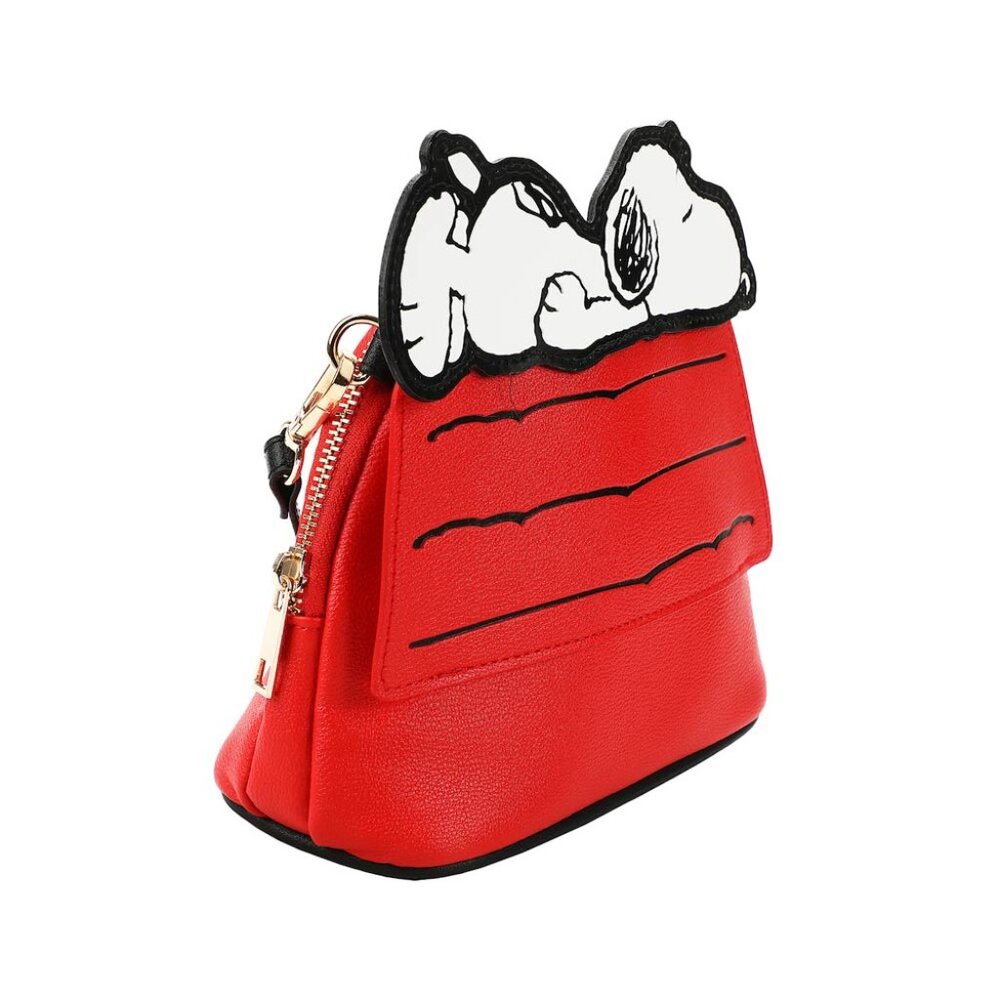 Peanuts Snoopy and Dog House Crossbody Bag with Card Wallet - Picture 5 of 14